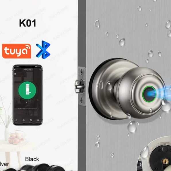 Aluminium Alloy Waterproof Bluetooth Reversible Handle Door Lock