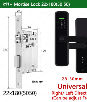 Zinc Alloy Biometric Fingerprint Bluetooth Electric Door Lock
