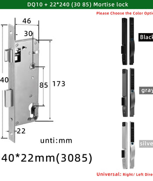 Aluminium Alloy Fingerprint Rechargeable Battery WIFI Smart Lock