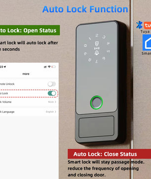  Aluminum Alloy Bluetooth Smart Fingerprint Electronic Lock