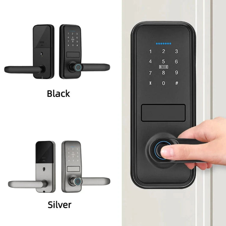 Aluminium Alloy Fingerprint Bluetooth Reversible Handle Door Lock