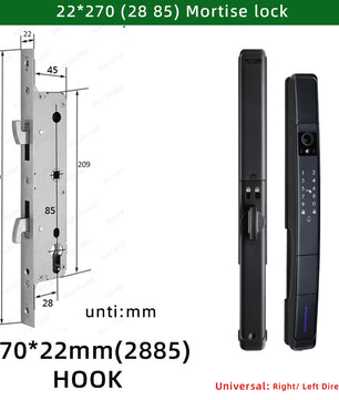 Raykube Waterproof Visual Intercom Face Recognition Digital Lock