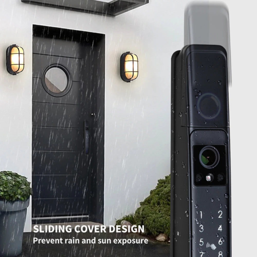 Raykube Waterproof Visual Intercom Face Recognition Digital Lock