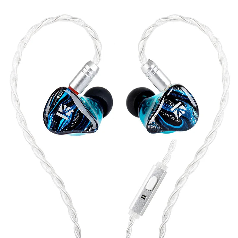 0.78mm Metal Wired Hybrid Vocalism HiFi Monitor Earphones