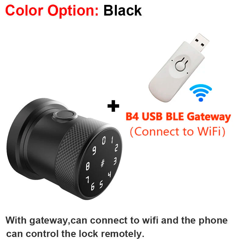 Stainless Steel Fingerprint Bluetooth WIFI Right Push Door Lock