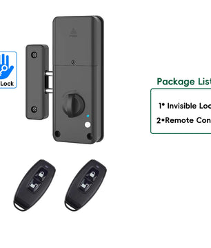 Reversible Bluetooth Dry Battery Invisible Remote Control Lock