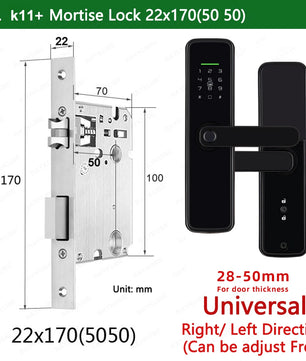 Zinc Alloy Biometric Fingerprint Bluetooth Electric Door Lock
