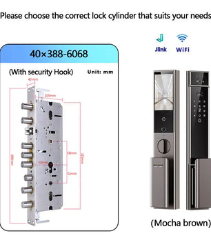 Raykube S90 Rechargeable Palm Vein Recognition Digital Lock