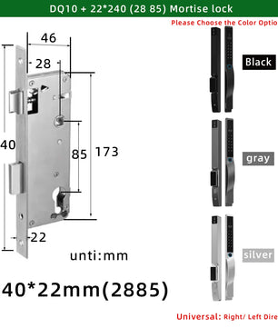Aluminium Alloy Fingerprint Rechargeable Battery WIFI Smart Lock