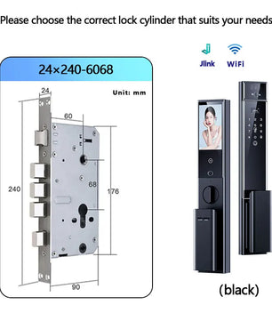 Raykube S90 Rechargeable Palm Vein Recognition Digital Lock