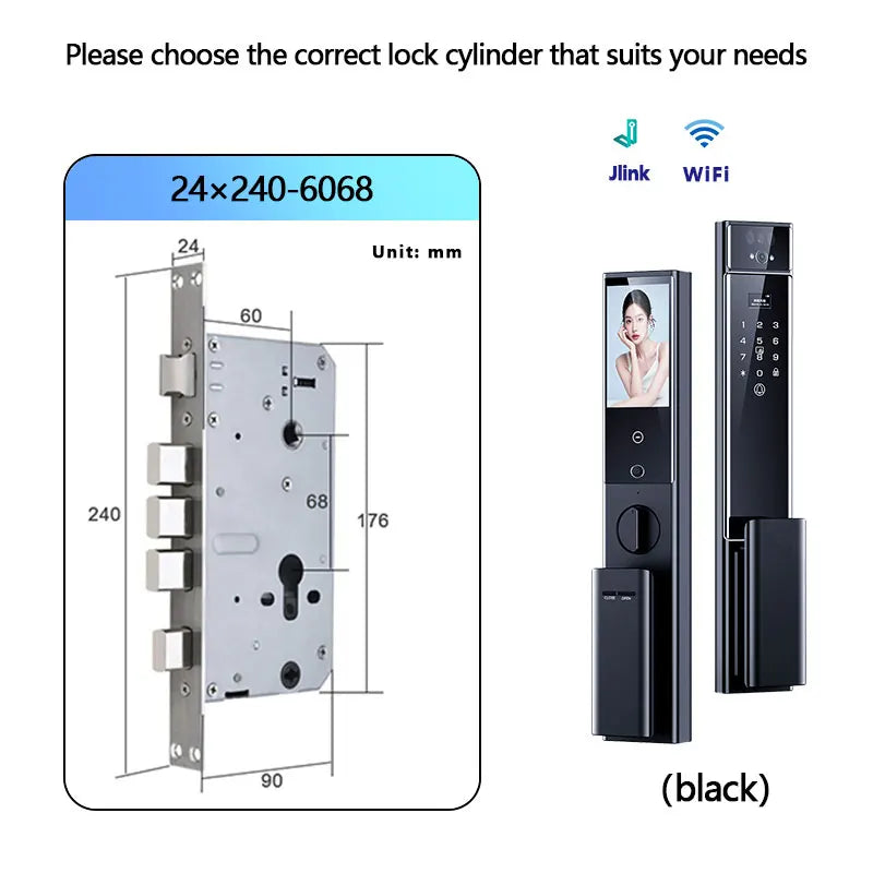 Raykube S90 Rechargeable Palm Vein Recognition Digital Lock