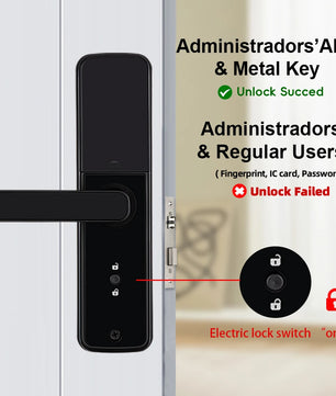 Zinc Alloy Biometric Fingerprint Bluetooth Electric Door Lock