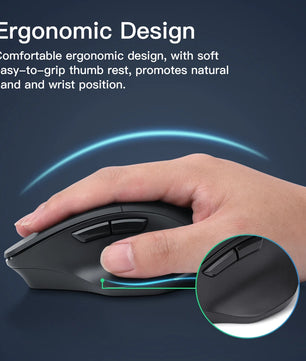 4000 DPI 2.4G USB Bluetooth Support Optical Sensor Wireless Mouse
