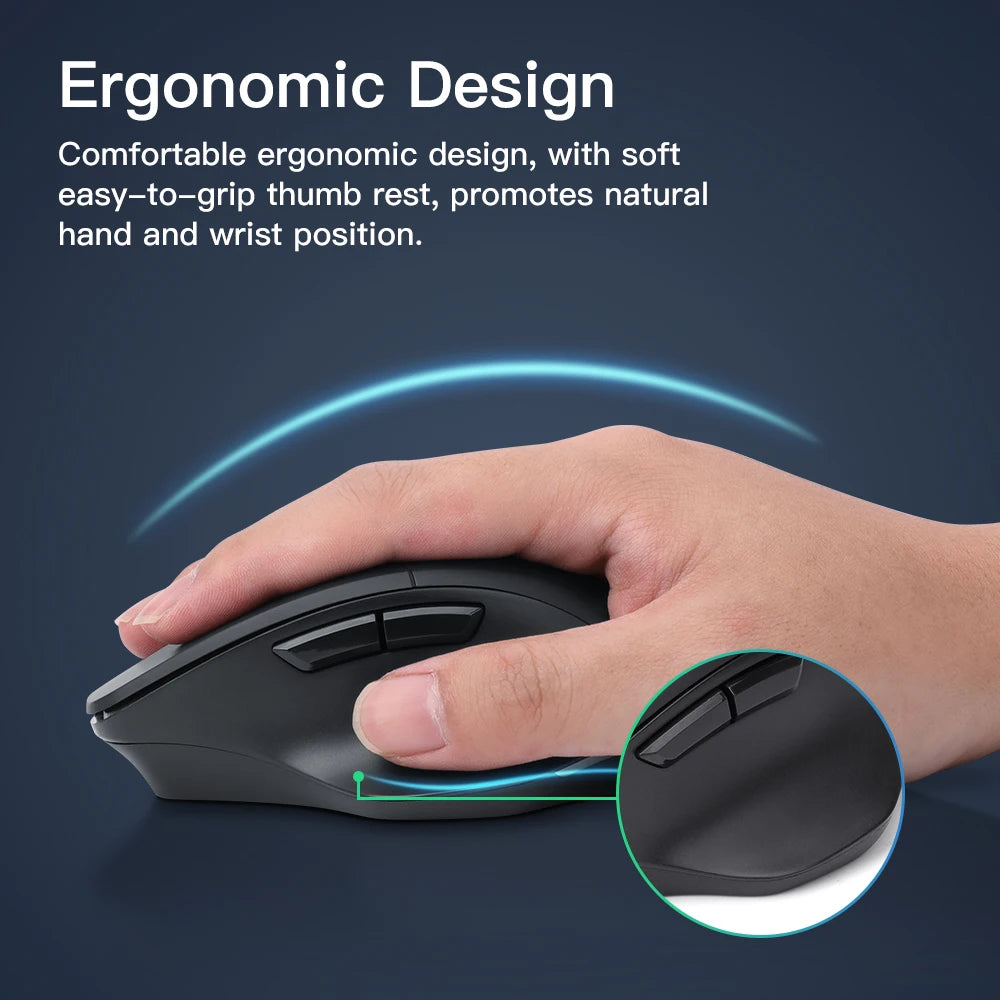 4000 DPI 2.4G USB Bluetooth Support Optical Sensor Wireless Mouse