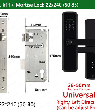 Zinc Alloy Biometric Fingerprint Bluetooth Electric Door Lock