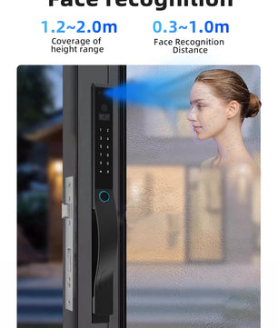 Aluminium Alloy Fingerprint Rechargeable Battery WIFI Smart Lock