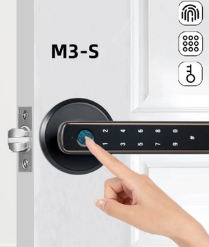 Zinc Alloy Fingerprint Bluetooth Electronic Reversible Door Lock