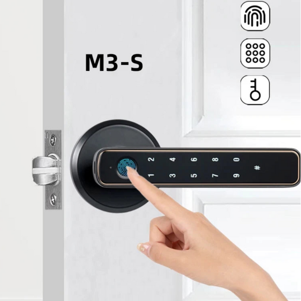Zinc Alloy Fingerprint Bluetooth Electronic Reversible Door Lock