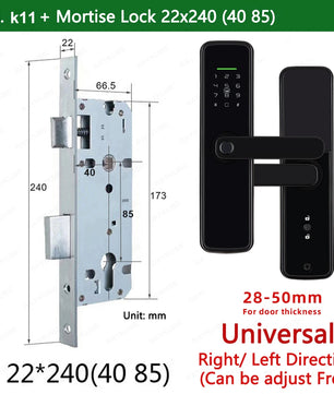 Zinc Alloy Biometric Fingerprint Bluetooth Electric Door Lock