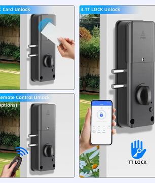 Reversible Bluetooth Dry Battery Invisible Remote Control Lock