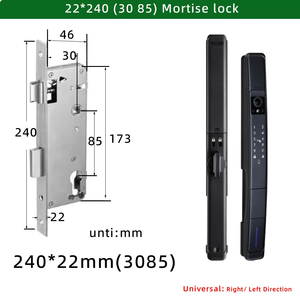 Raykube Waterproof Slim Camera Face Recognition Digital Lock