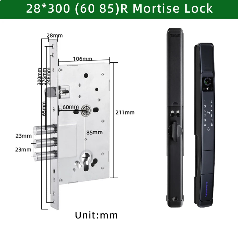 Raykube Waterproof Slim Camera Face Recognition Digital Lock