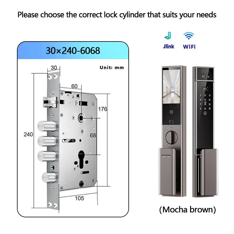 Raykube S90 Rechargeable Palm Vein Recognition Digital Lock