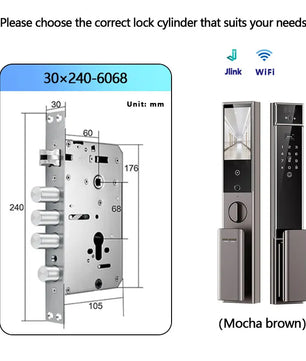 Raykube S90 Rechargeable Palm Vein Recognition Digital Lock