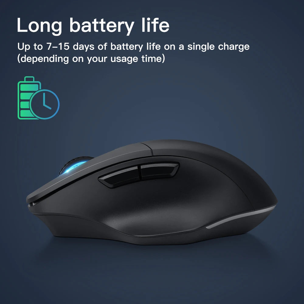 4000 DPI 2.4G USB Bluetooth Support Optical Sensor Wireless Mouse