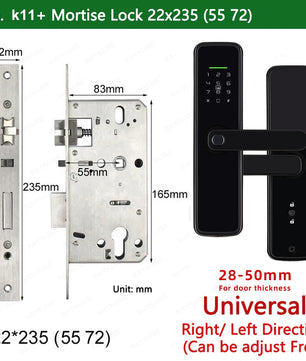 Zinc Alloy Biometric Fingerprint Bluetooth Electric Door Lock