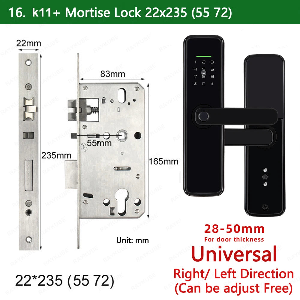 Zinc Alloy Biometric Fingerprint Bluetooth Electric Door Lock