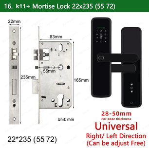 Zinc Alloy Biometric Fingerprint Bluetooth Electric Door Lock