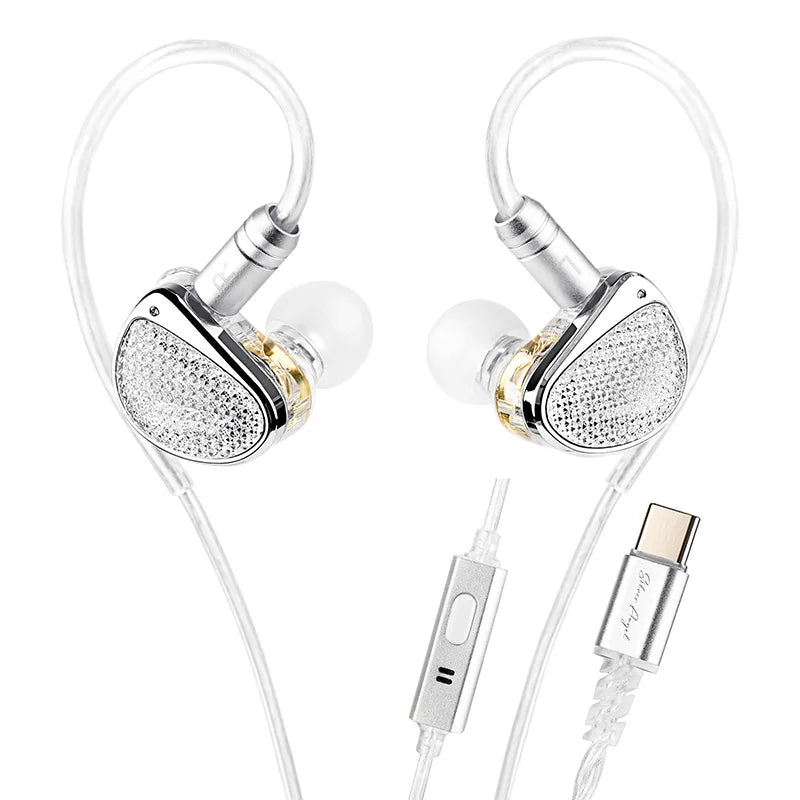 Metal Dynamic Vocalism Wired Communication Earphones