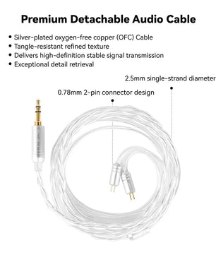 Metal Dynamic Vocalism Wired Communication Earphones