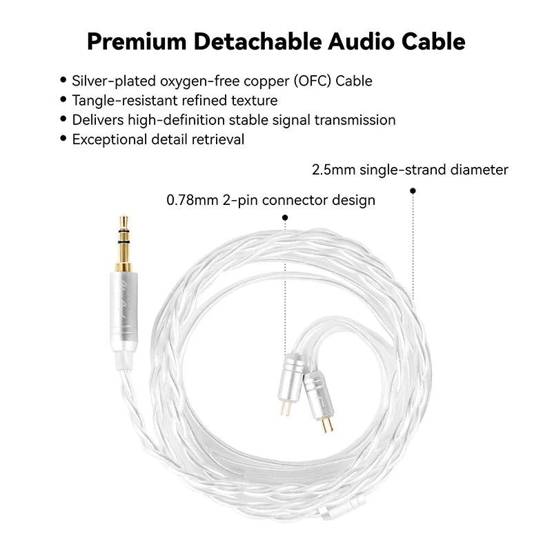 Metal Dynamic Vocalism Wired Communication Earphones