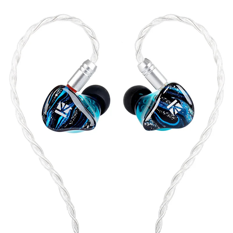0.78mm Metal Wired Hybrid Vocalism HiFi Monitor Earphones