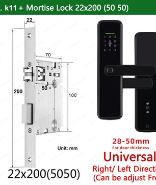 Zinc Alloy Biometric Fingerprint Bluetooth Electric Door Lock