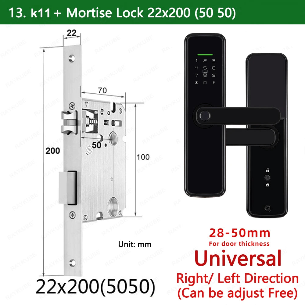 Zinc Alloy Biometric Fingerprint Bluetooth Electric Door Lock