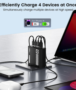 140W USB Type-C Fast Charger For MacBook and Lenovo Laptops
