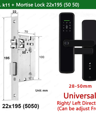 Zinc Alloy Biometric Fingerprint Bluetooth Electric Door Lock