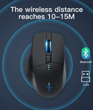 4000 DPI 2.4G USB Bluetooth Support Optical Sensor Wireless Mouse