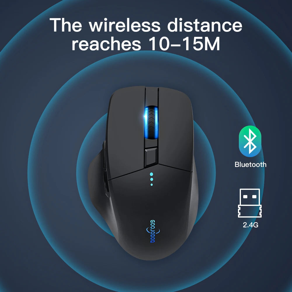 4000 DPI 2.4G USB Bluetooth Support Optical Sensor Wireless Mouse