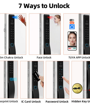 Aluminium Alloy Fingerprint Rechargeable Battery WIFI Smart Lock