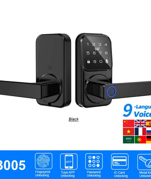 Raykube Electronic Deadbolt With 9 Languages Door App Lock