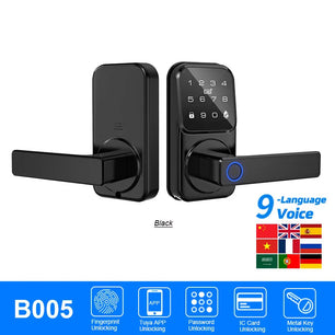 Raykube Electronic Deadbolt With 9 Languages Door App Lock