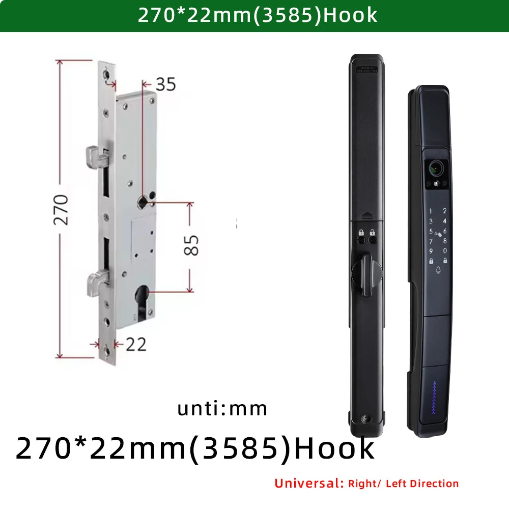 Raykube Waterproof Visual Intercom Face Recognition Digital Lock