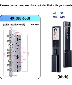 Raykube S90 Rechargeable Palm Vein Recognition Digital Lock