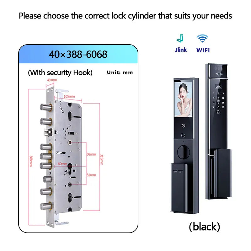 Raykube S90 Rechargeable Palm Vein Recognition Digital Lock