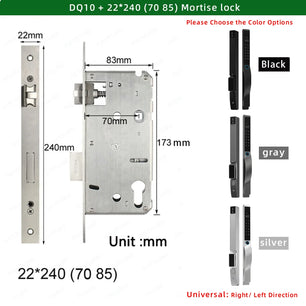 Aluminium Alloy Fingerprint Rechargeable Battery WIFI Smart Lock