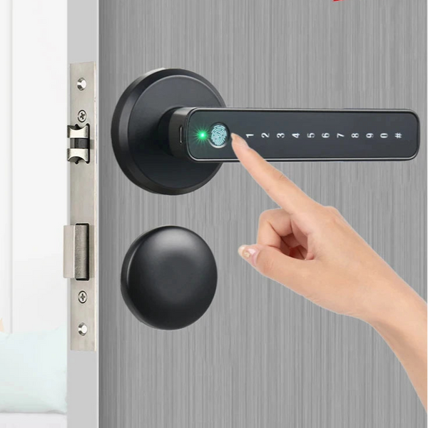 Fingerprint Bluetooth Dry Battery Reversible Password Door Lock